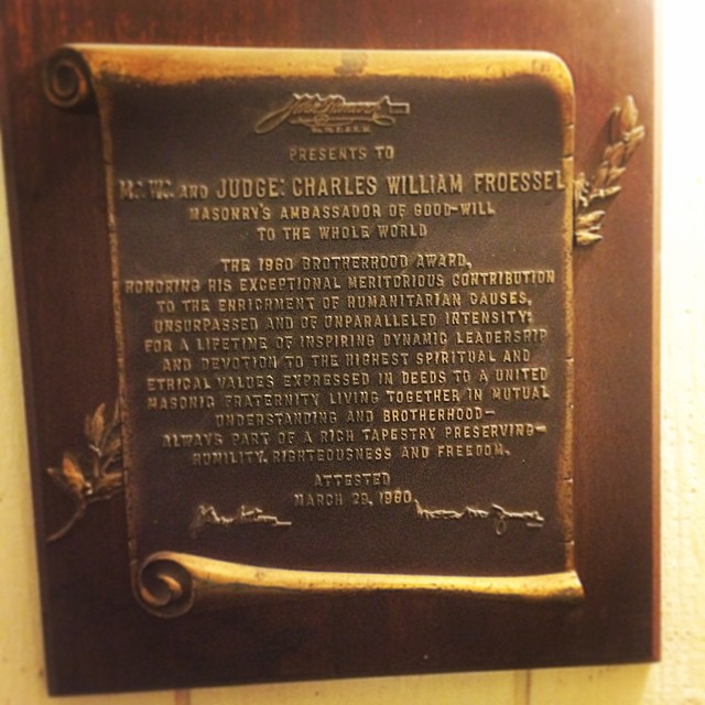 Plaque designating the history of the Vander Ende-Onderdonk House. 