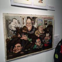 Artist Rick Meyerowitz known for his work with National Lampoon. Gallery inside MoCCA Fest 2016.